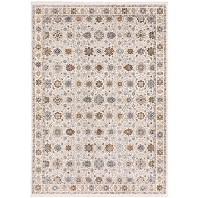 Oriental Weavers Maharaja Area Rug - 071W1-2' x 3' - in Ivory/Gold - Vintage Inspired, Stain Resistant, Family and Pet Friendly, Entryway, Bathroom Accent Rug