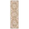 Oriental Weavers Maharaja Area Rug - 661C1-2'3" x 7'6" - in Gold/Ivory - Vintage Inspired, Stain Resistant, Family and Pet Friendly, Entryway, Hallway Runner Rug view 1