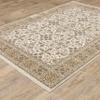 Oriental Weavers Maharaja Area Rug - 001J1-2' x 3' - in Ivory/Gold - Vintage Inspired, Stain Resistant, Family and Pet Friendly, Entryway, Bathroom Accent Rug view 4
