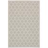Sphinx Portofino Area Rug 1636H Outdoor Grey Angled Crosshatch 6' 7" x 9' 2" Rectangle view 2