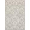 Oriental Weavers Portofino Indoor/Outdoor Rug - 1832H - 6'7" x 9'2" - in Grey/Ivory - Casual Geometric, Water, Stain and Fade Resistant, Hose Clean, Patio, Outdoor Living Area Rug view 2