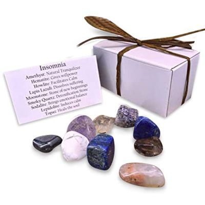 Insomnia Gemstone Kit Insomnia Crystals Kit Stones for Insomnia Crystals Kit Healing Insomnia Gemstone Set Insomnia Healing Crystals Kit