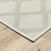 Oriental Weavers Portofino Indoor/Outdoor Rug - 5098W - 6'7" x 9'2" - in Ivory/Grey - Classic Casual Style, Water, Stain and Fade Resistant, Hose Clean, Patio, Outdoor Living Area Rug view 3