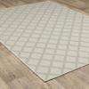 Oriental Weavers Portofino Indoor/Outdoor Rug - 5098W - 6'7" x 9'2" - in Ivory/Grey - Classic Casual Style, Water, Stain and Fade Resistant, Hose Clean, Patio, Outdoor Living Area Rug view 4