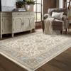 Sphinx Maharaja Area Rug 5091Z Traditional Ivory Half-Brick Scrolls 6' 7" x 9' 6" Rectangle view 1