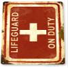Tinworld Tin Sign: Lifeguard Sign Lifeguard On Duty Sign Beach Stand Pool Metal Sign C858 view 1
