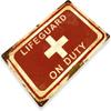 Tinworld Tin Sign: Lifeguard Sign Lifeguard On Duty Sign Beach Stand Pool Metal Sign C858 view 2