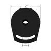 R8 Roller Shade Clutch for 1.125" Tube (R8C01BK) (Black) view 2