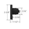 R8 Roller Shade Clutch for 1.125" Tube (R8C01BK) (Black) view 4