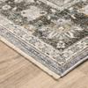 Oriental Weavers Maharaja Area Rug - 091E1-2' x 3' - in Grey/Blue - Vintage Inspired, Stain Resistant, Family and Pet Friendly, Entryway, Bathroom Accent Rug view 2