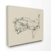 Stupell Industries Dog Napping Animal Pet Drawing Canvas Wall Art, 24 x 30, Multi-Color view 1