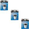Danco Universal Touch-Toe Push Button Tub Stopper, Chrome, 2 inch x 2-1/4 inch, 3-Pack (80811) view 1