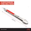 16" Extra-Long Stainless Steel Grill Tongs Premium Locking BBQ Tongs for Grilling, Cooking, Barbecue, Tailgating Easy Grip with Hanging Hook, Model 530-0103P view 2
