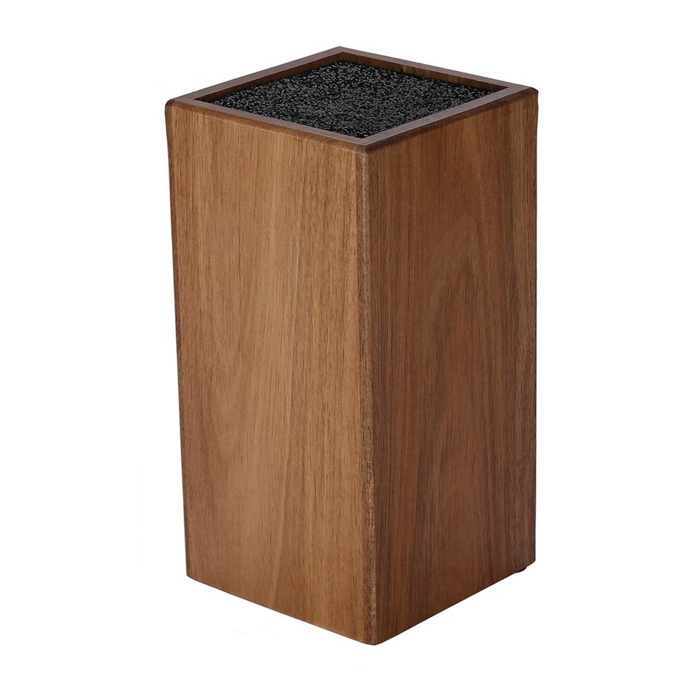 Acacia Wood Blade Holder with BristlesKnife Holder, Large Capacity, Kitchen Household Multi-function Knife Storage and Placement Rack
