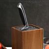 Acacia Wood Blade Holder with BristlesKnife Holder, Large Capacity, Kitchen Household Multi-function Knife Storage and Placement Rack view 2