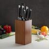 Acacia Wood Blade Holder with BristlesKnife Holder, Large Capacity, Kitchen Household Multi-function Knife Storage and Placement Rack view 3