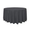 sancua Round Tablecloth - 120 Inch - Water Resistant Spill Proof Washable Polyester Table Cloth Decorative Fabric Table Cover for Dining Tables, Buffet Parties and Camping, Grey view 1
