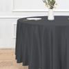 sancua Round Tablecloth - 120 Inch - Water Resistant Spill Proof Washable Polyester Table Cloth Decorative Fabric Table Cover for Dining Tables, Buffet Parties and Camping, Grey view 2