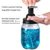 Komashr Mason Jar Bathroom Accessories Set(4pcs)- Jars Not Included - Foaming Soap Dispenser,Toothbrush Holder, and Apothecary Storage Jars Lids -Rustic Farmhouse Decor,Black view 3