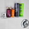AMT 4 Pack Acrylic Floating Shelves, 15" L x 3.25" W, Clear Bathroom Wall Shelf, Bookshelves, Invisible Display for Office, Bedroom, Small Gap Allows Water to Escape, Free Screws & Drill Bit (Medium) view 2