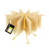 Cambom Foldable Pasta Drying Rack- Plastic Spaghetti Noodle Dryer with 10 Bar Handles Yellow view 1