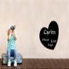 Adhesive Blackboard for Writing and Erasing with Chalk. | Wall Sticker. Non Removable Vinyl Sheet. Mod: Heart 29'5 x 27'5 cms view 2