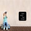 Adhesive Blackboard for Writing and Erasing with Chalk. | Wall Sticker. Non Removable Vinyl Sheet. Mod: Rectangle 36 x 28'5 cms view 2