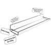 AMT 2 Pack Acrylic Bathroom Shelves 15 Inch Clear Floating Wall Mounted Storage Bookshelf, Invisible Display for Office, Bedroom, Small Gap for Water to Escape, Free Screws & Drill Bit (Medium) view 2