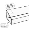 AMT 4 Pack Acrylic Floating Shelves, 15" L x 4" W, Clear Bathroom Wall Shelf, Bookshelves, Invisible Display for Office, Bedroom, Small Gap Allows Water to Escape, Free Screws & Drill Bit view 4