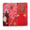 Sophia-Art Patola Cotton Patch Bedspread, Patch Kantha Throw, King Kantha, Kantha Rallies Indian Sari Quilt, Size 90" X 108" view 1