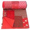 Sophia-Art Patola Cotton Patch Bedspread, Patch Kantha Throw, King Kantha, Kantha Rallies Indian Sari Quilt, Size 90" X 108" view 2