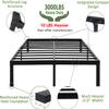 45MinST 18 Inch Platform Bed Frame/Easy Assembly Mattress Foundation / 3000lbs Heavy Duty Steel Slat/Noise Free/No Box Spring Needed,King view 3