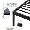 45MinST 18 Inch Platform Bed Frame/Easy Assembly Mattress Foundation / 3000lbs Heavy Duty Steel Slat/Noise Free/No Box Spring Needed,King view 4