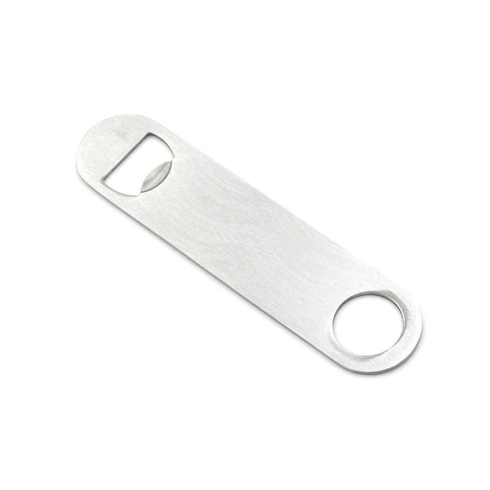 12pcs Flat Stainless Steel Beer Bottle Opener Bar Blade Opener Tool