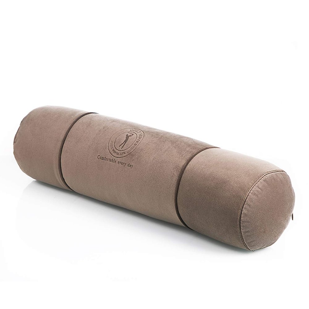 ALIBO Chiropractic Cylindrical Head Neck Shoulder Pain Relief Sleeping Pillow Therapeutic Cervical Round Roll Spine Spondylosis Support Knee Leg Relax Bolster with Washable Pillowcase 20"5"