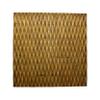 Benjara Modern Style Wooden Wall Decor with Patterned Carving, Large, Gold view 1