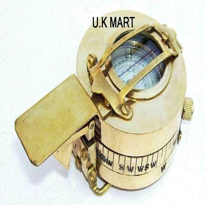 U.K MART Antique Nautical Military Compass Navigation Tool Hiking Tool