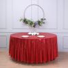 108" Red Sequin Round Tablecloth view 2