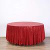 108" Red Sequin Round Tablecloth view 3