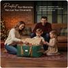 Covermates Keepsakes Adjustable Ornament Storage Bag  Heavy-Duty Polyester, Padded Dividers & FlexGrid Trays  Protective Holiday Ornament Organizer with Handles & Label Window, Green view 2