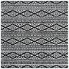 SAFAVIEH Area Rug 8x10 - Tulum Collection - Large - Black & Ivory, Moroccan Boho Tribal Design, Non-Shedding & Easy to Clean, Ideal for Living Room, Bedroom, Dining Space (TUL272Z) view 2