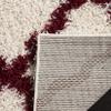 SAFAVIEH Dallas Shag Collection Accent Rug - 2'3" x 4', Ivory & Red, Trellis Design, Non-Shedding & Easy Care, 1.5-inch Thick Ideal for High Traffic Areas in Entryway, Living Room, Bedroom (SGD257R) view 3
