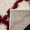 SAFAVIEH Dallas Shag Collection Accent Rug - 2'3" x 4', Ivory & Red, Trellis Design, Non-Shedding & Easy Care, 1.5-inch Thick Ideal for High Traffic Areas in Entryway, Living Room, Bedroom (SGD257R) view 4