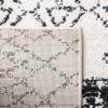SAFAVIEH Area Rug 8x10 - Tulum Collection - Large - Ivory & Black, Moroccan Boho Distressed Design, Non-Shedding & Easy Cleaning, Ideal for Living Room, Bedroom, Office, Dining Space (TUL229B) view 4