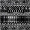 SAFAVIEH Area Rug 8x10 - Tulum Collection - Large - Black & Ivory, Moroccan Boho Distressed Design, Non-Shedding & Easy to Clean, Ideal for Living Room, Bedroom, Dining Space (TUL270Z) view 3