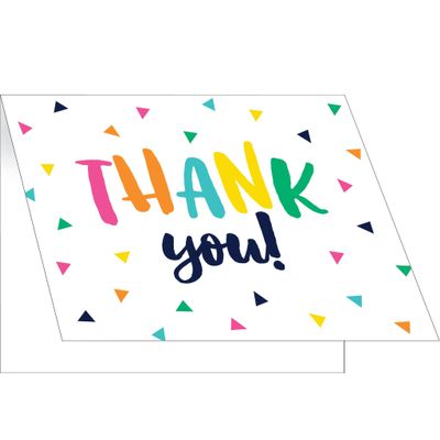 Creative Converting Fun Fiesta Thank You Foldover Invitation, 4" x 5", Multi-color