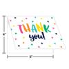 Creative Converting Fun Fiesta Thank You Foldover Invitation, 4" x 5", Multi-color view 2
