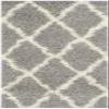 SAFAVIEH Dallas Shag Collection Accent Rug - 2'3" x 4', Grey & Ivory, Trellis Design, Non-Shedding & Easy Care, 1.5-inch Thick Ideal for High Traffic Areas in Entryway, Living Room, Bedroom (SGD257G) view 1