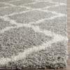 SAFAVIEH Dallas Shag Collection Accent Rug - 2'3" x 4', Grey & Ivory, Trellis Design, Non-Shedding & Easy Care, 1.5-inch Thick Ideal for High Traffic Areas in Entryway, Living Room, Bedroom (SGD257G) view 2