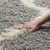 SAFAVIEH Dallas Shag Collection Accent Rug - 2'3" x 4', Grey & Ivory, Trellis Design, Non-Shedding & Easy Care, 1.5-inch Thick Ideal for High Traffic Areas in Entryway, Living Room, Bedroom (SGD257G) view 4